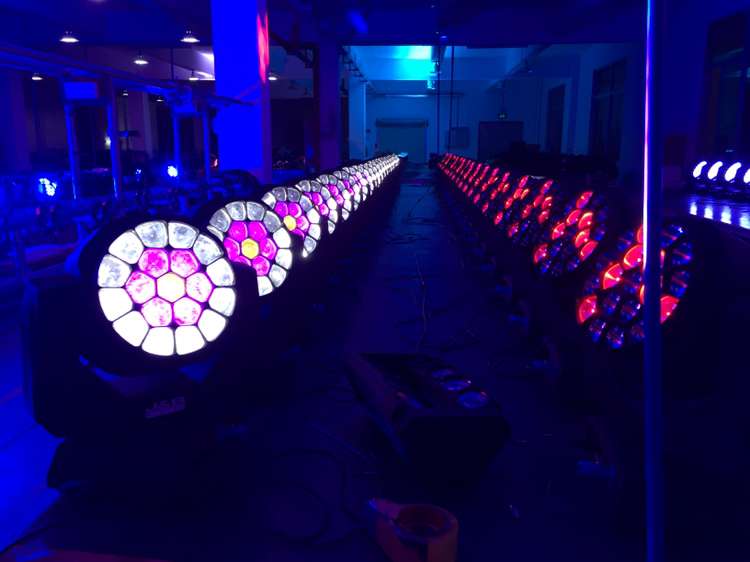 Etapa impermeable 19X15W Zoom Led Rgbw haz Big Bee Eye luz con cabezal móvil Dj Par